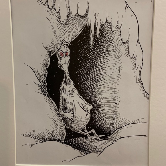 DR.SEUSS LITHO 8"x11 matted 11"x14 wrapped NW - Picture 2 of 4